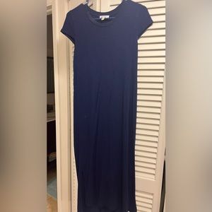 Jessica Simpson dark blue maxi dress